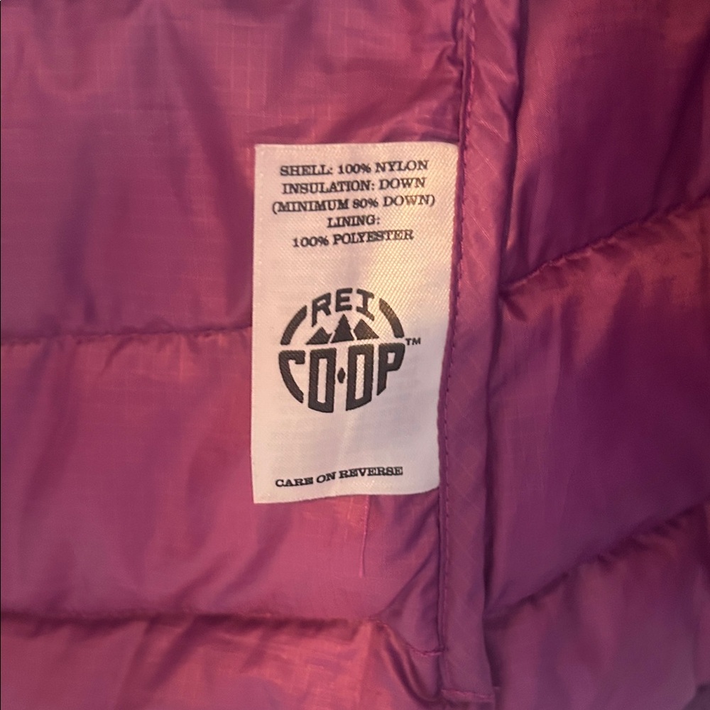 REI Co-Op Women's Deep Purple Packable Down Puffer Jacket - Picture 6 of 6